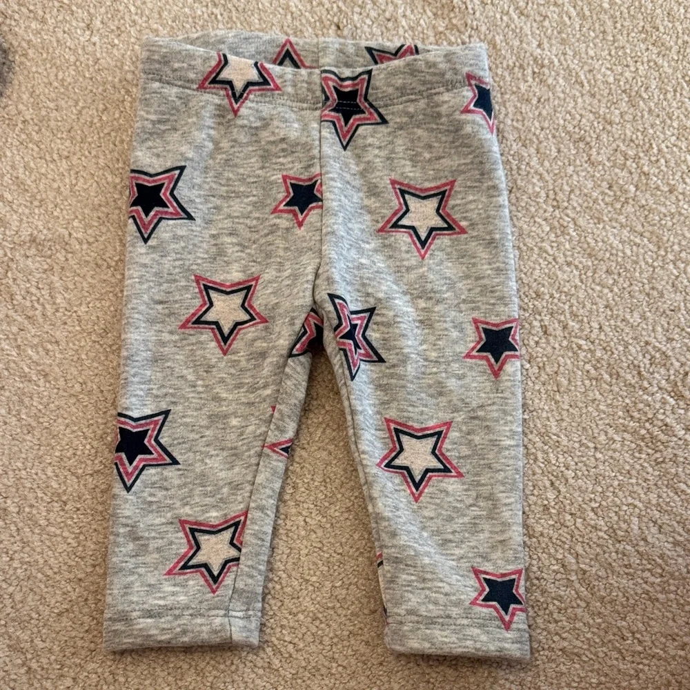 Girls' Grey Star Print Sweatpants
